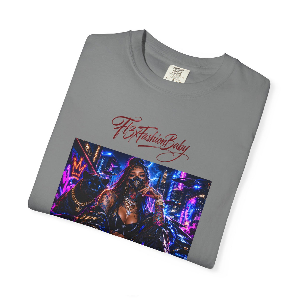 Cyberpunk Nightlife T‑Shirt — “The Fashion Baby” Graphic Tee
