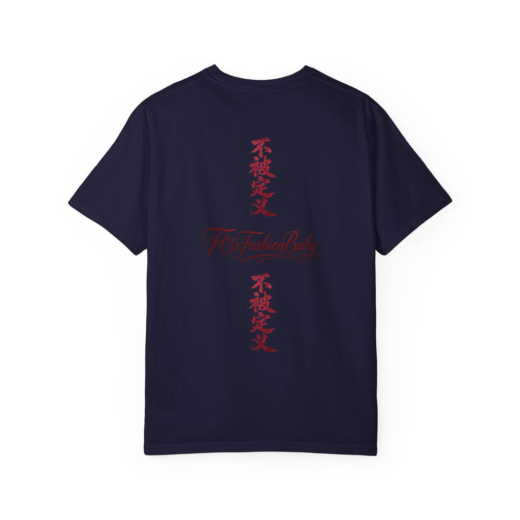 Graphic T-Shirt — Urban Asian-Inspired Logo Tee with Kanji & Devil Icon