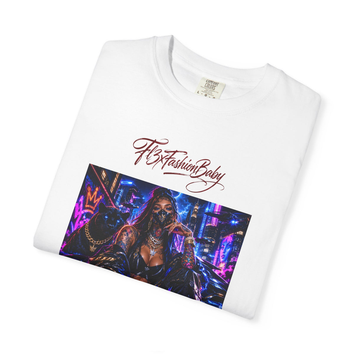 Cyberpunk Nightlife T‑Shirt — “The Fashion Baby” Graphic Tee