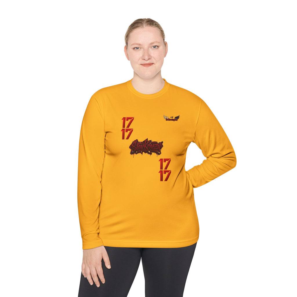 Drag Queen Portrait Long Sleeve Tee — Colorful Pop Art “17” Graphic