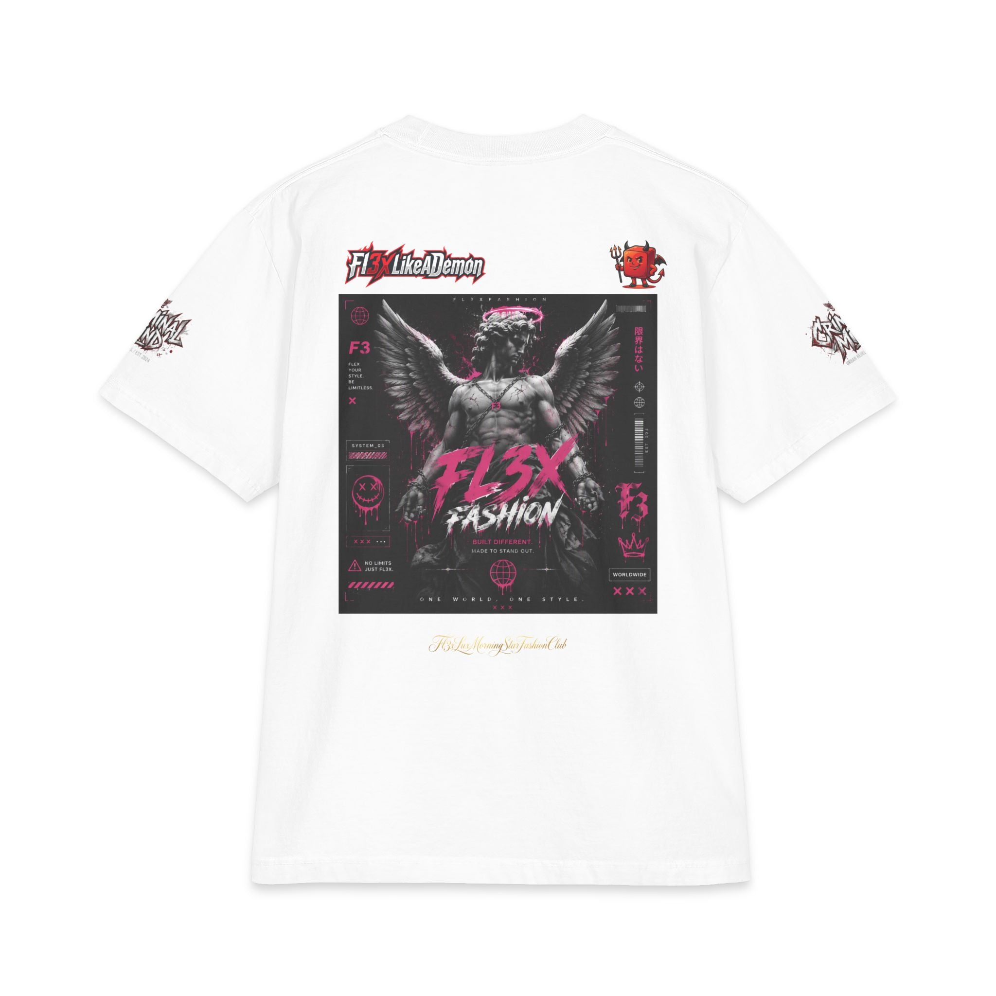 Angel Statue Graphic T‑Shirt — FL3X Fashion Streetwear