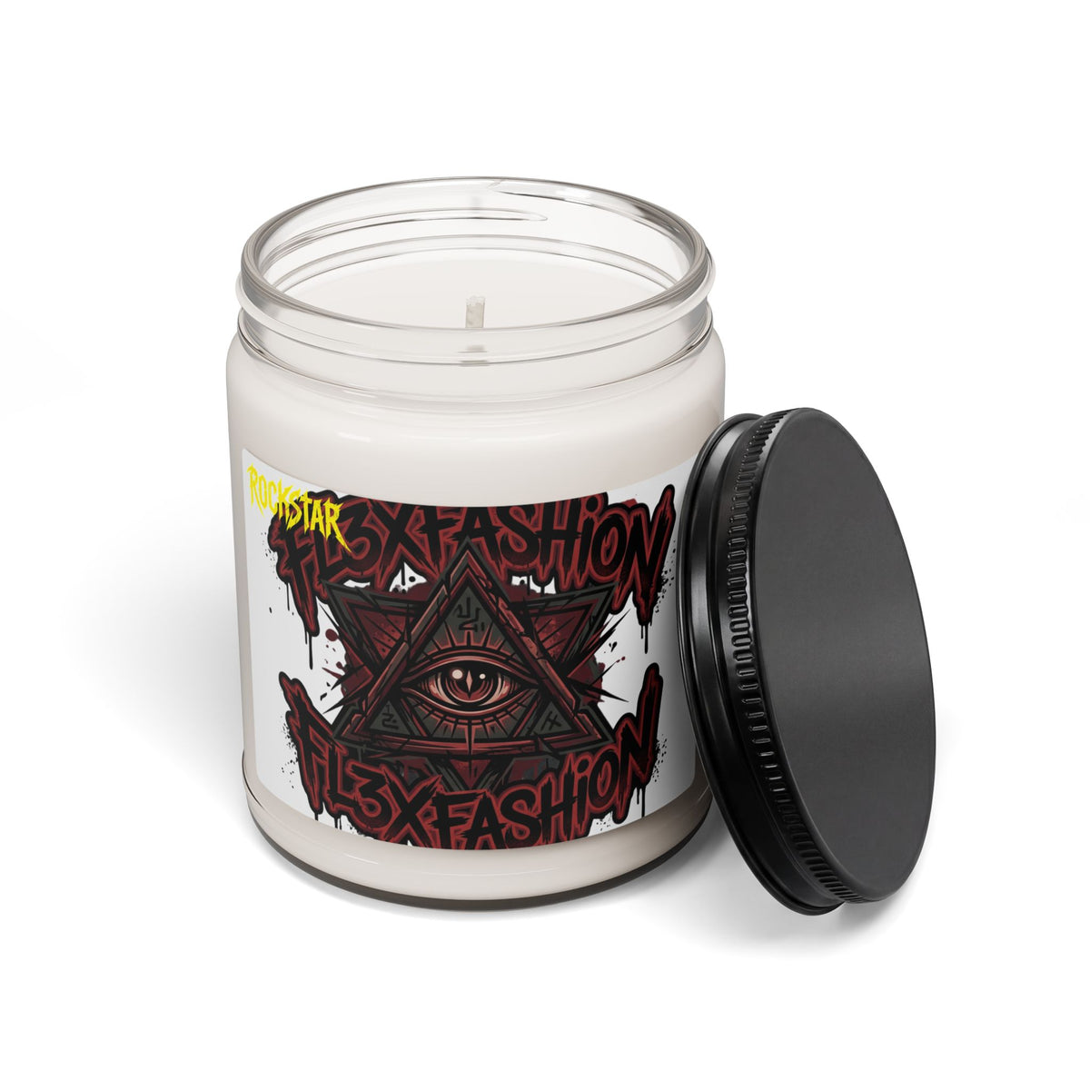 Soy Candle — Gothic All-Seeing Eye Illustration (9oz)