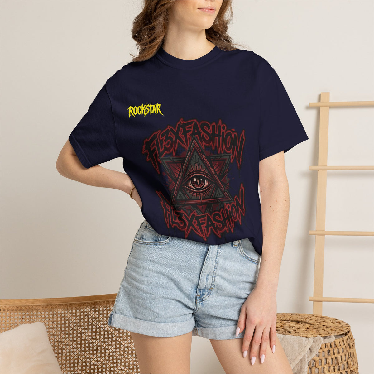 Graphic Tee — “Flex Fashion” All-Seeing Eye Streetwear T-Shirt