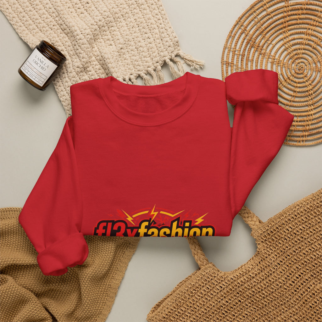 Logo Pattern Sweatshirt — fi3xfashion Graphic Crewneck
