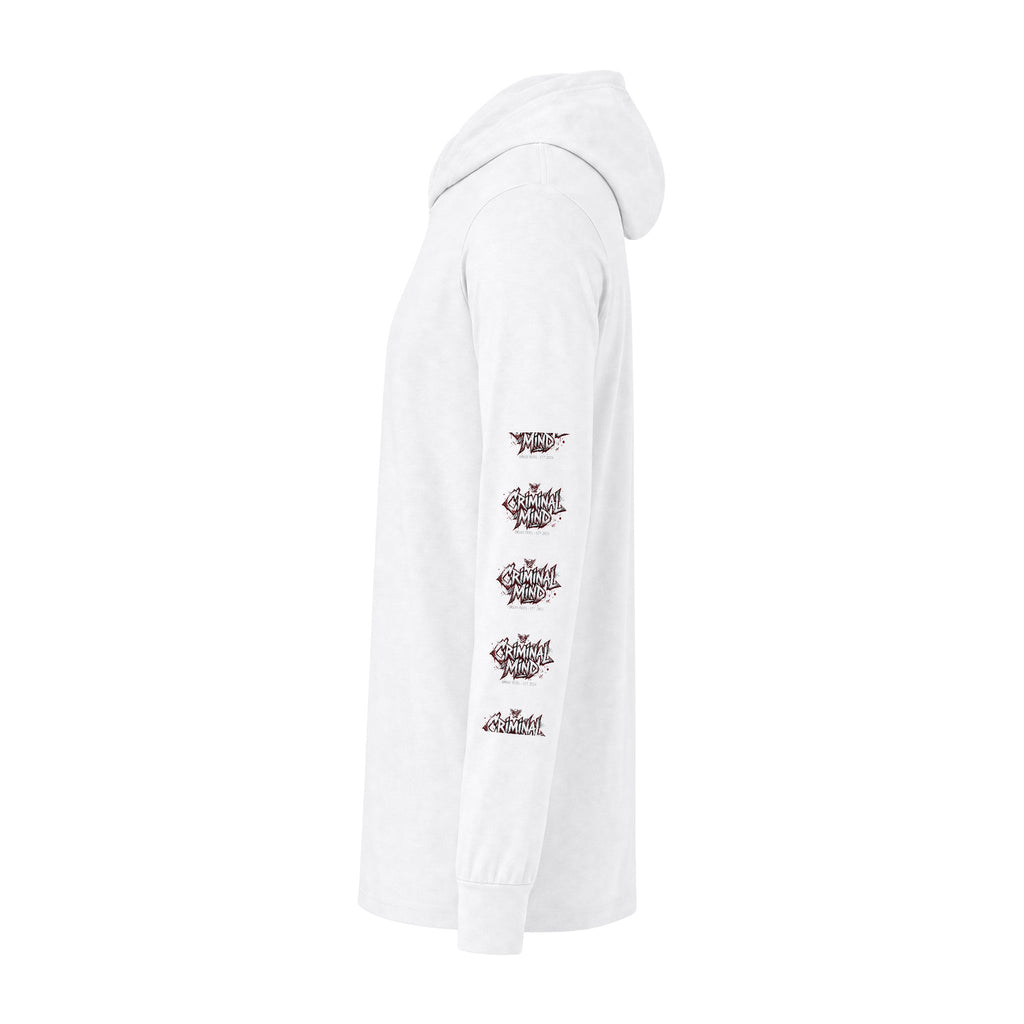 Criminal Mind Graphic Hooded Long-Sleeve Tee
