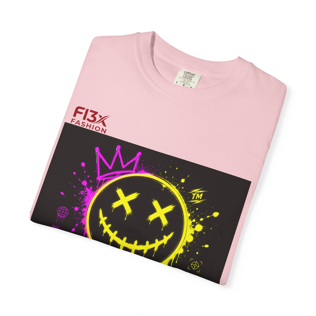 Graphic Tee — Neon Graffiti Smiley "FL3X Fashion"