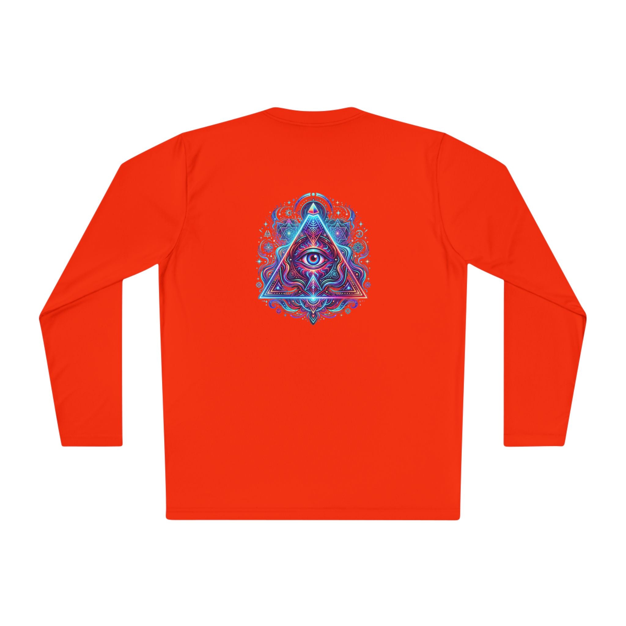 All-Seeing Eye Triangle Long Sleeve Tee — Psychedelic Mystic Graphic Shirt