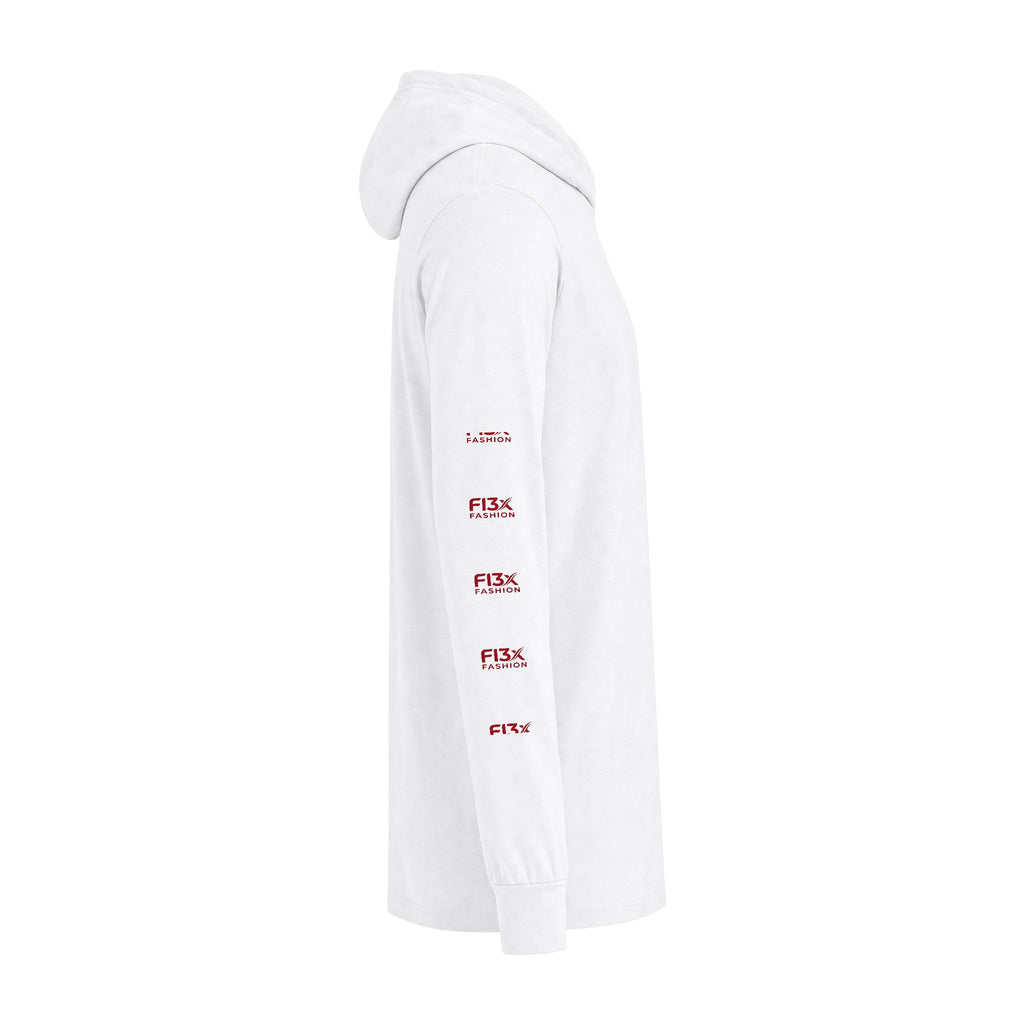 Horror Joker Face Hooded Long Sleeve Tee — Graphic Streetwear Top