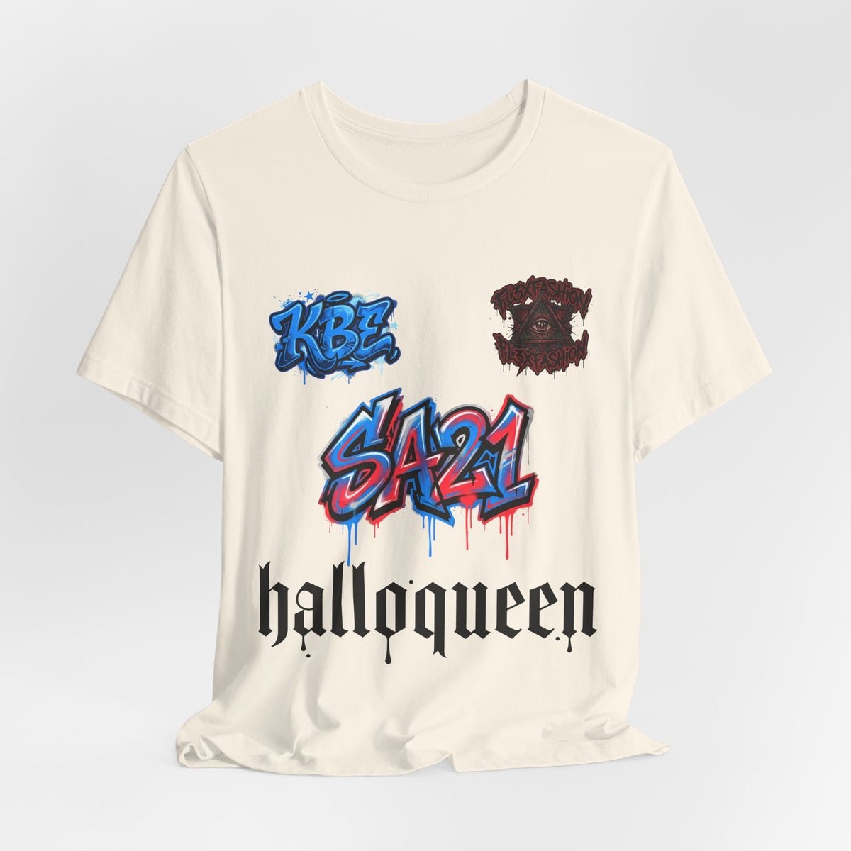Halloqueen Graphic Tee — SA21 Graffiti Streetwear T‑Shirt