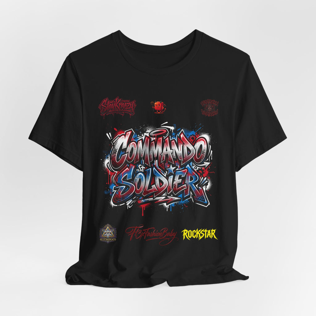 Commando Soldier Graphic Tee — Military-Inspired Streetwear T-Shirt