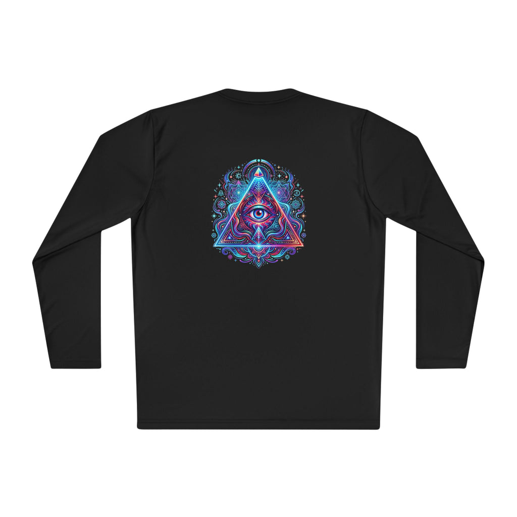 All-Seeing Eye Triangle Long Sleeve Tee — Psychedelic Mystic Graphic Shirt