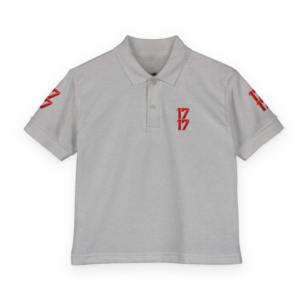 Youth Polo — Red 17 Graphic School Spirit Polo