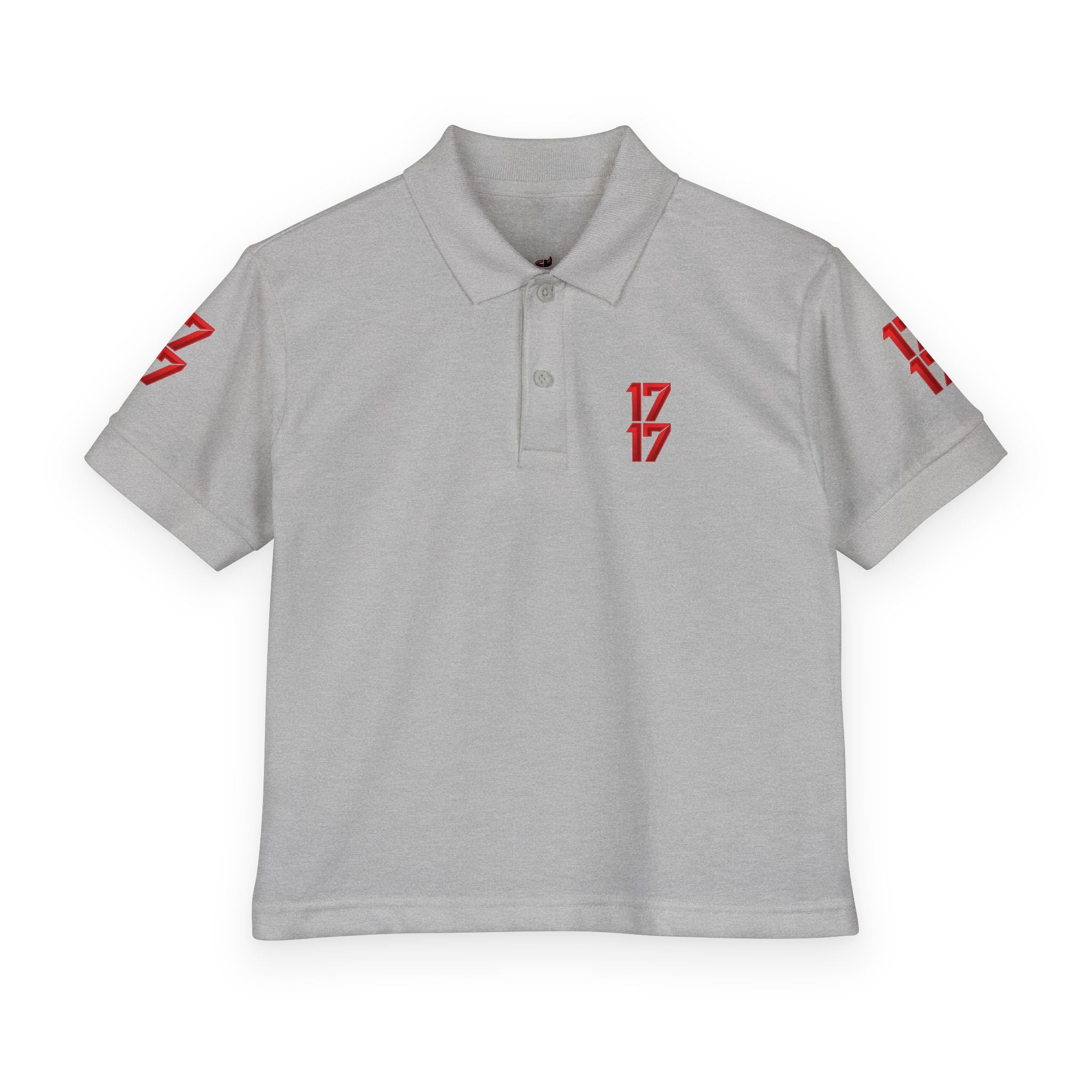 Youth Polo — Red 17 Graphic School Spirit Polo