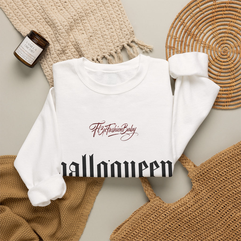 Halloqueen Graphic Sweatshirt — Gothic Halloween Crewneck