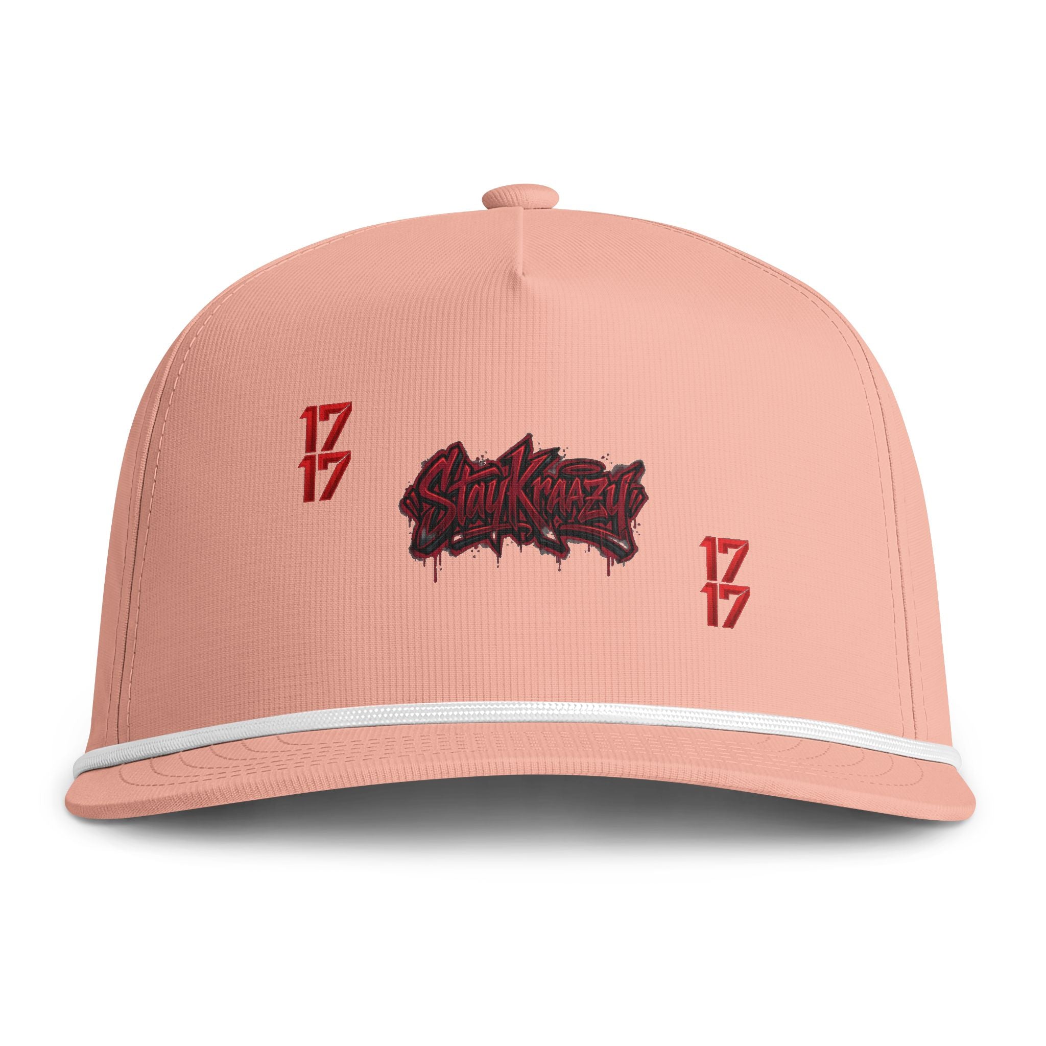 Sunwashed Rope Cap — Vintage Streetwear Snapback Hat with '17' Logo