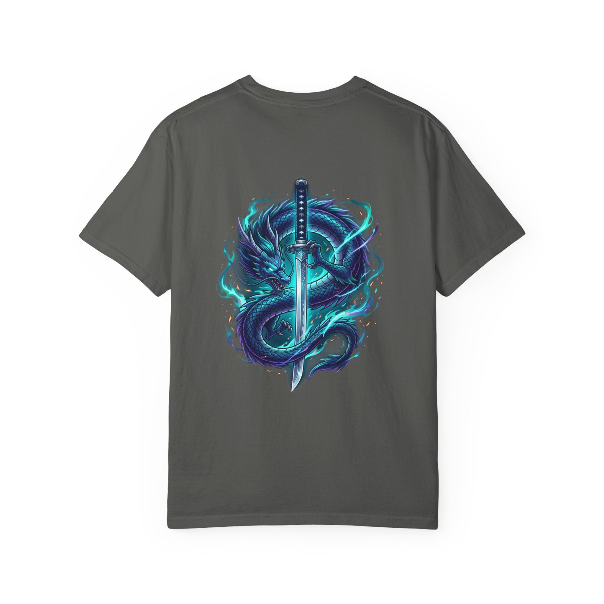 Dragon Katana T-Shirt — Neon Samurai Sword Graphic Tee (17/17)