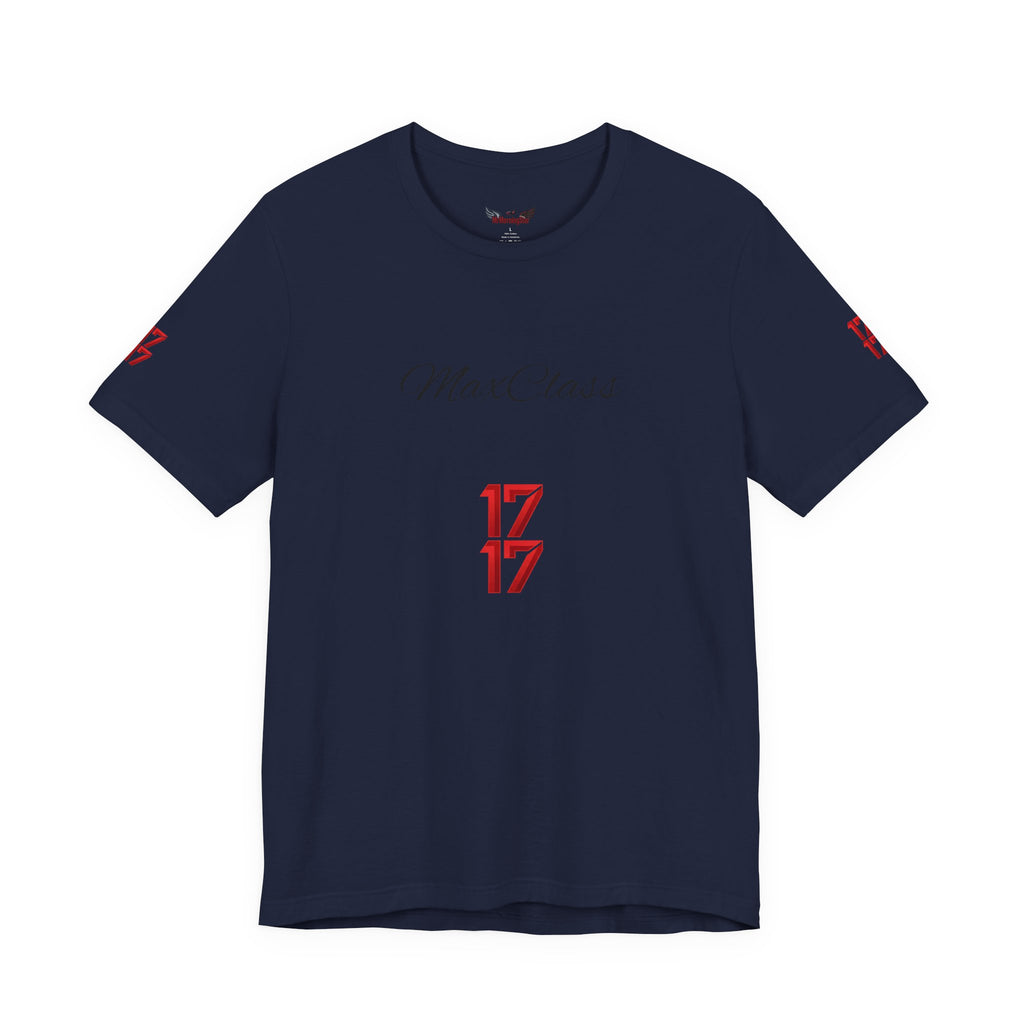 MaxClass '17' Graphic Tee — Minimal Script Logo T-Shirt