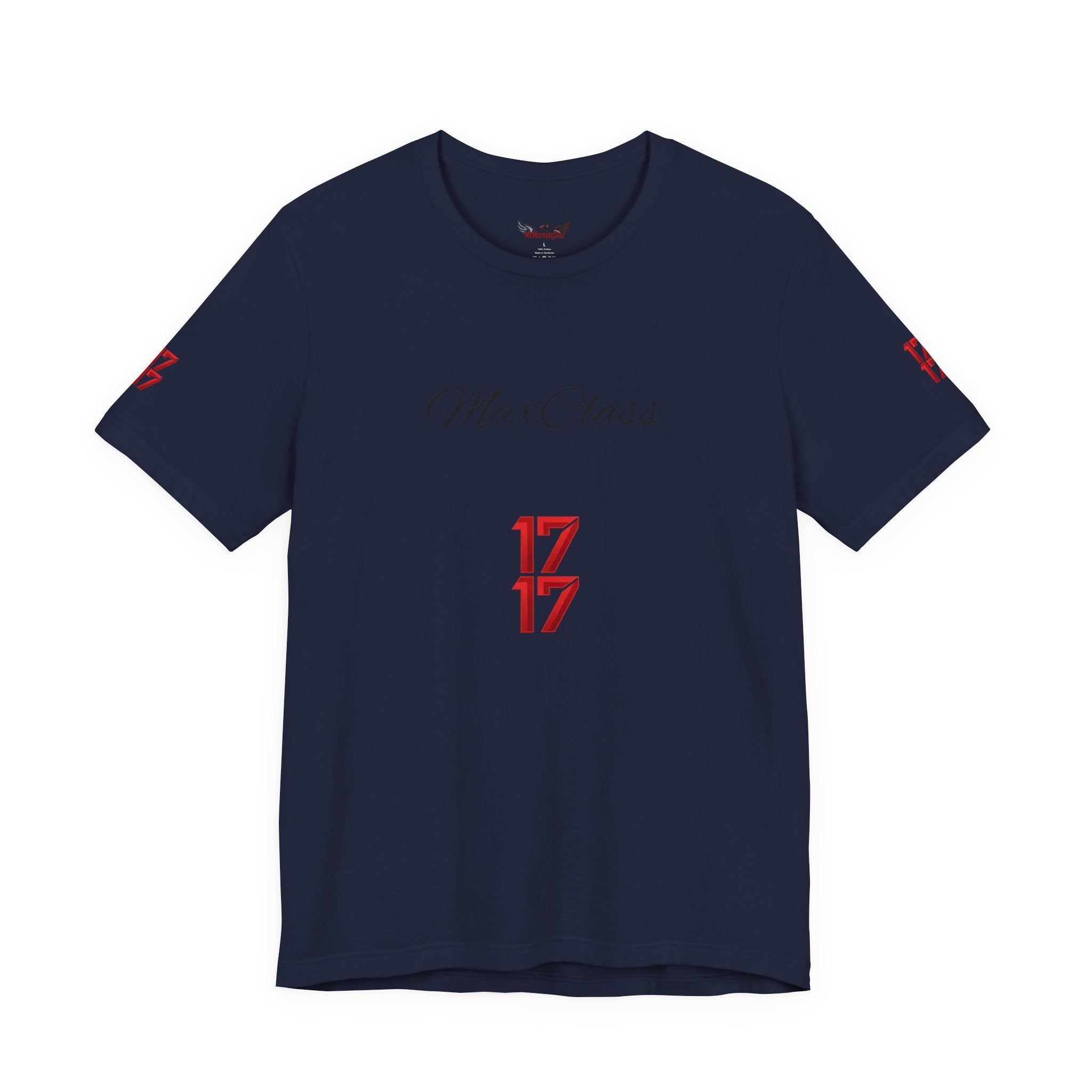 MaxClass '17' Graphic Tee — Minimal Script Logo T-Shirt