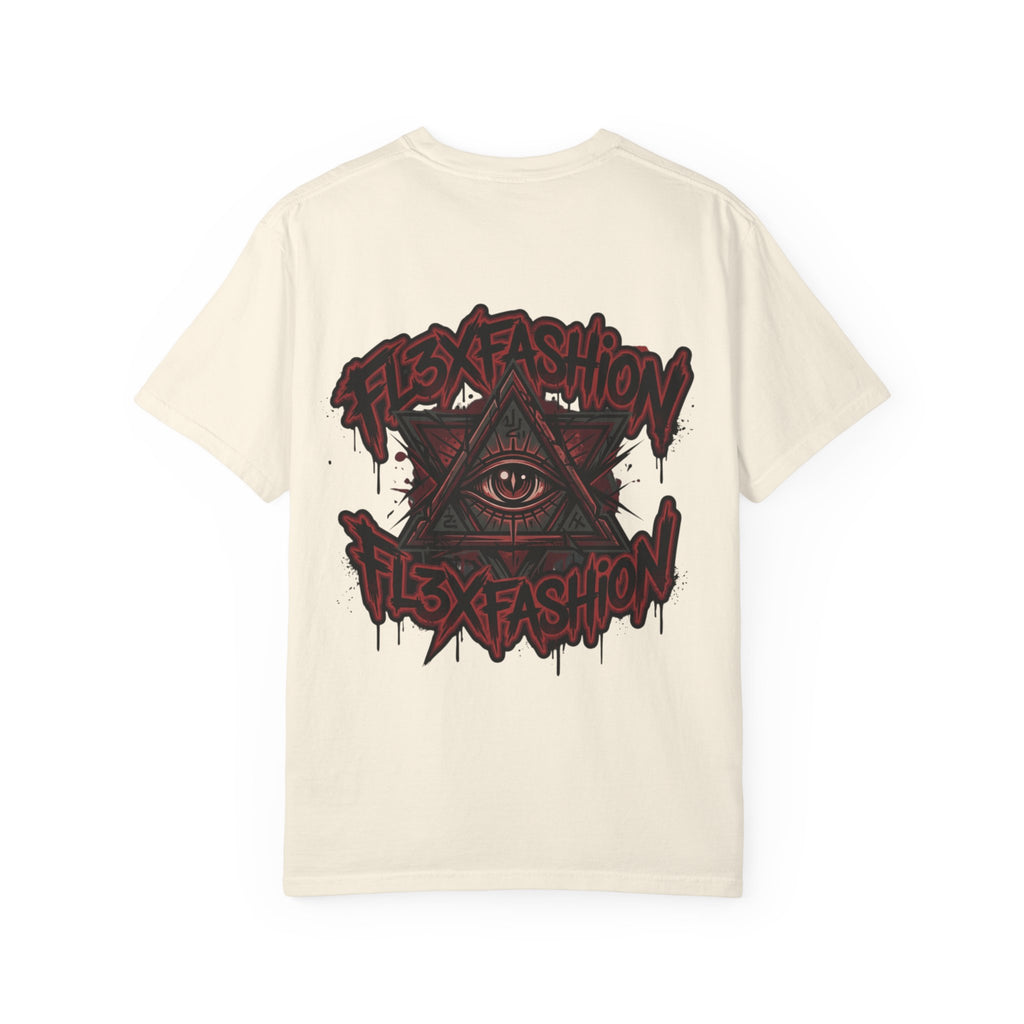 Halloqueen Graphic T-Shirt — Gothic Pyramid & All-Seeing Eye Streetwear