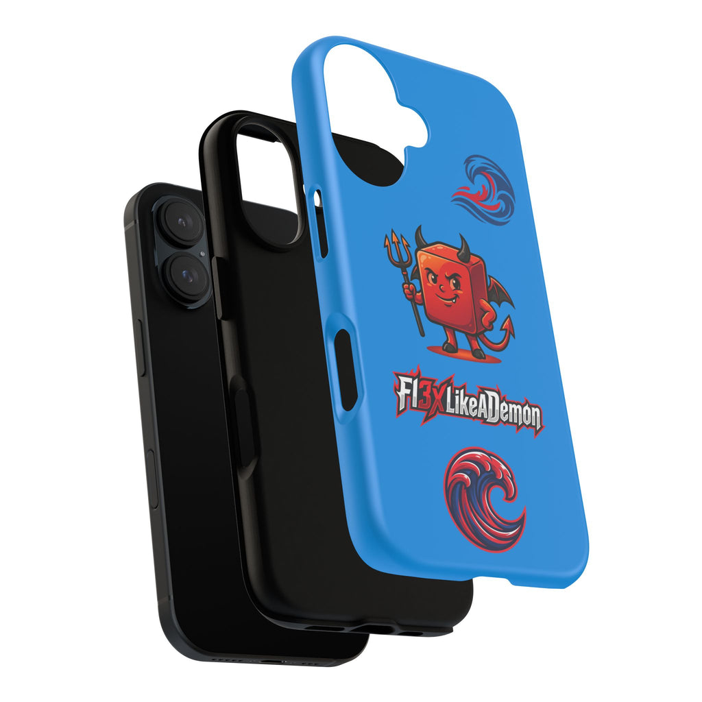 Phone Case — 'Fly Like A Demon' Cute Devil Graphic Protective Cover