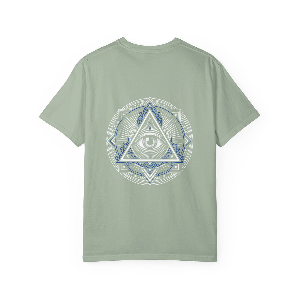 T-Shirt — Blue Geometric Mandala Bandana Graphic