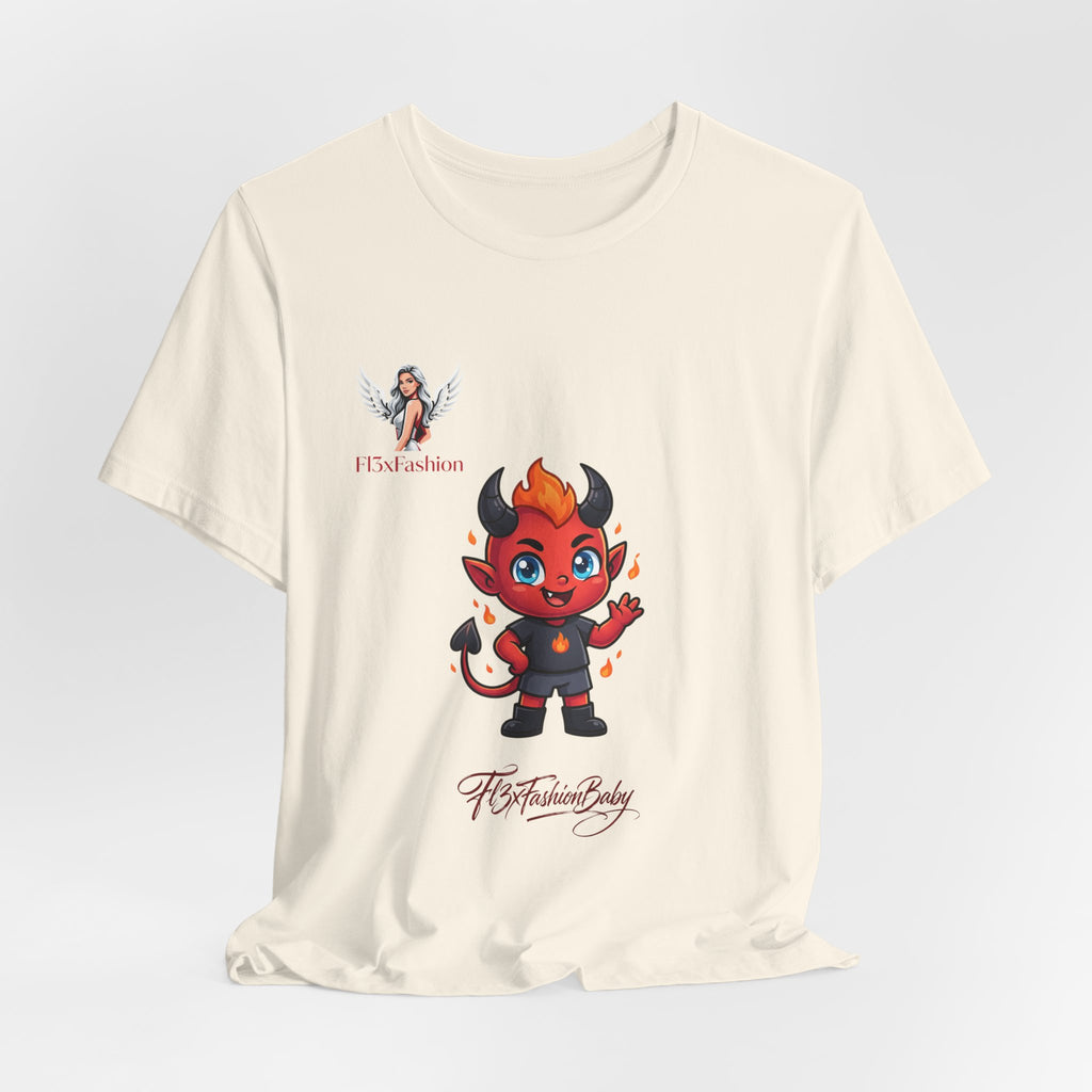 Cute Devil Character Tee — 'The Fashion Lady' Graphic T-Shirt