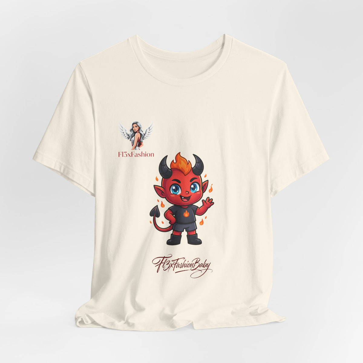 Cute Devil Character Tee — 'The Fashion Lady' Graphic T-Shirt