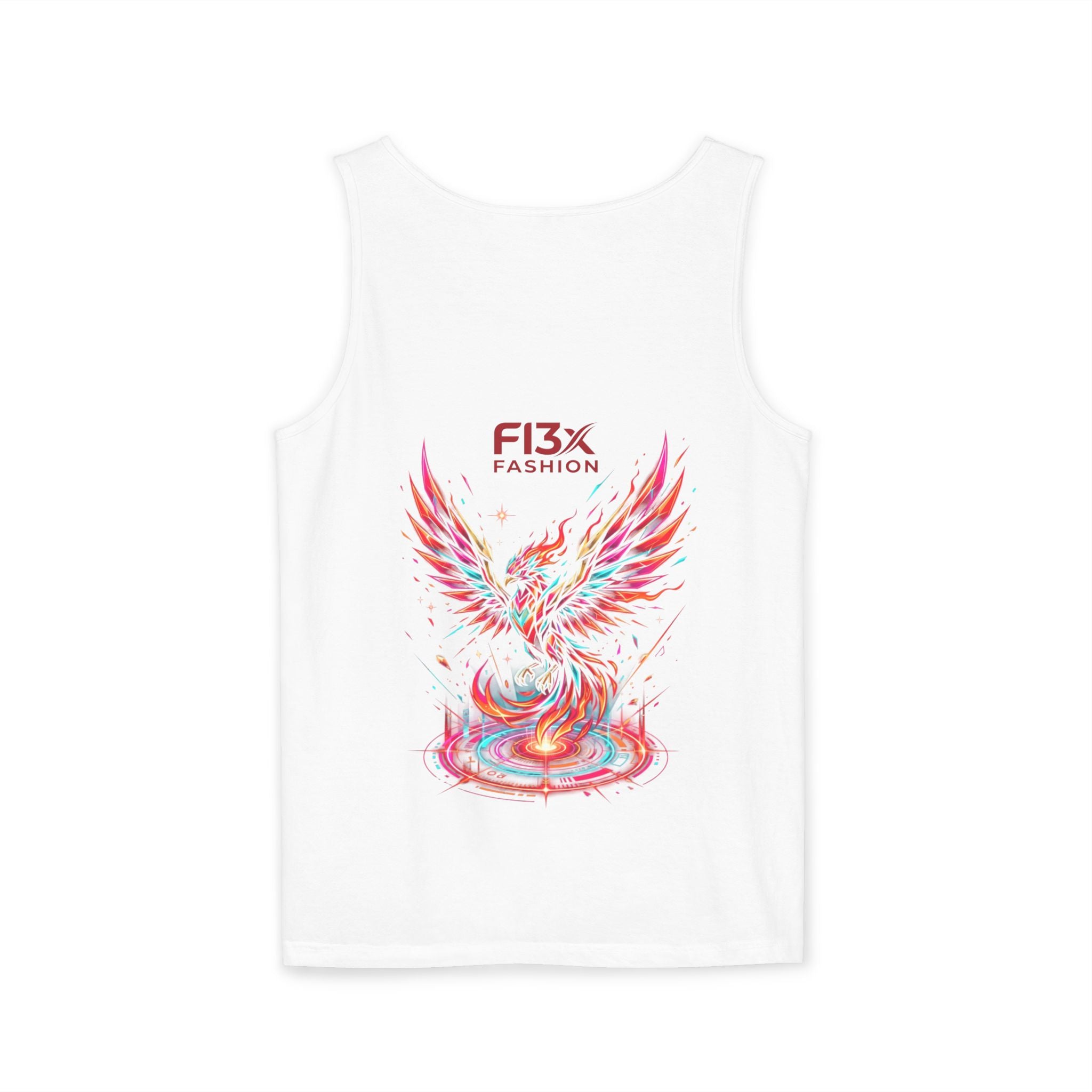 Phoenix Graphic Tank Top — Colorful Rising Firebird Design