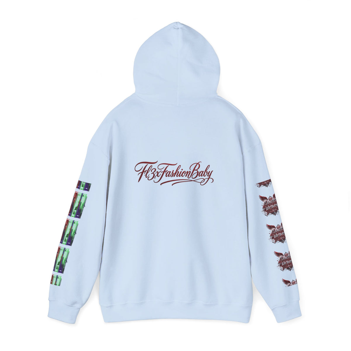 Midnight Run Hoodie — Graphic Streetwear Pullover with Sleeve Prints