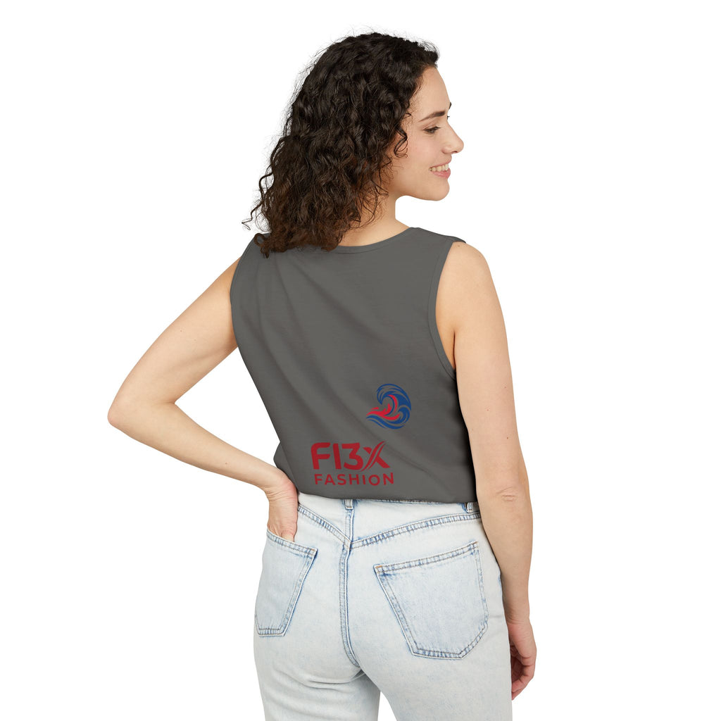 Graphic Tank Top — Colorful Street Art & Drip Logo Design