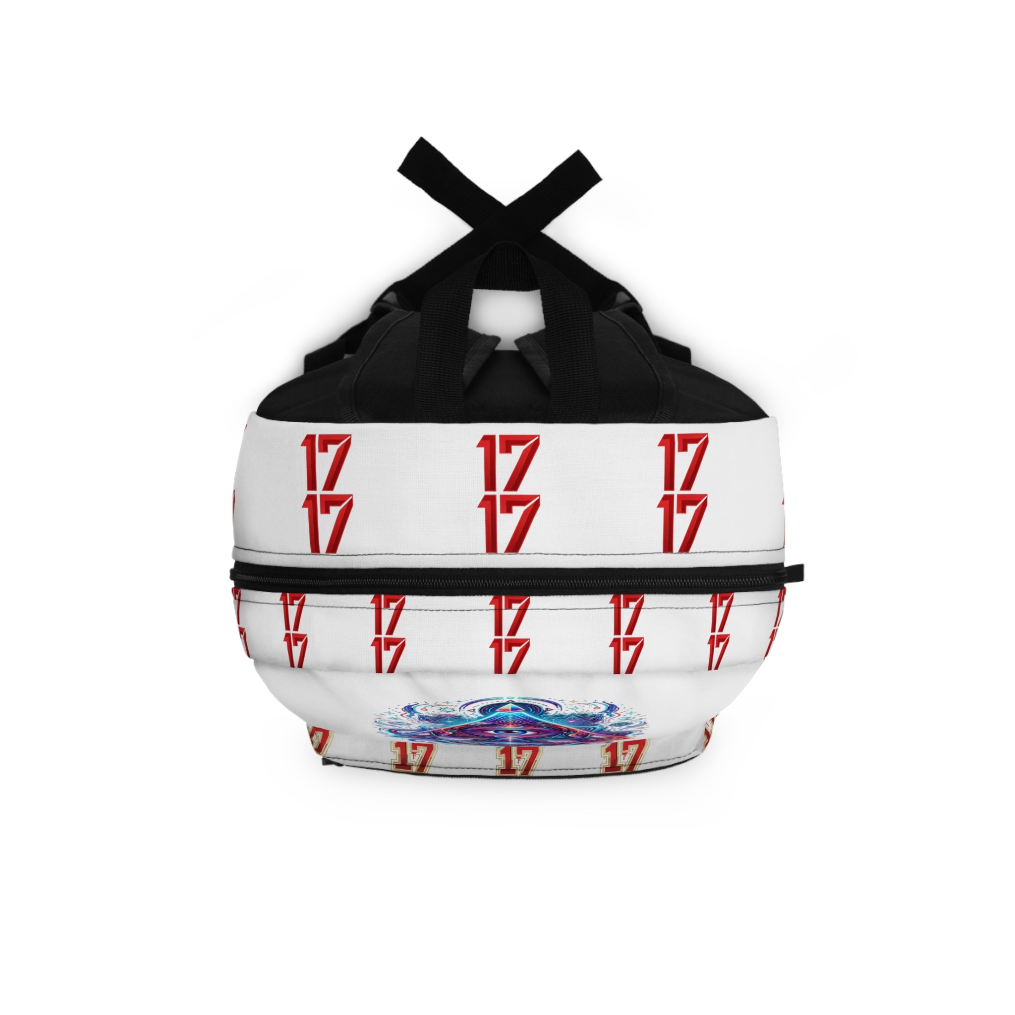 Backpack — Mystical All-Seeing Eye Graphic Backpack with "Stay Krazy" Street Art