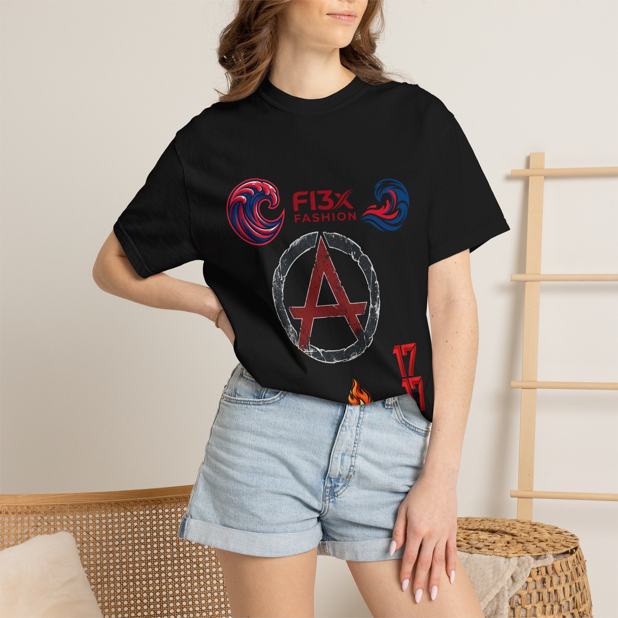 Graphic T-Shirt — 'Just Be You' FI3x Fashion Wave Logo Tee