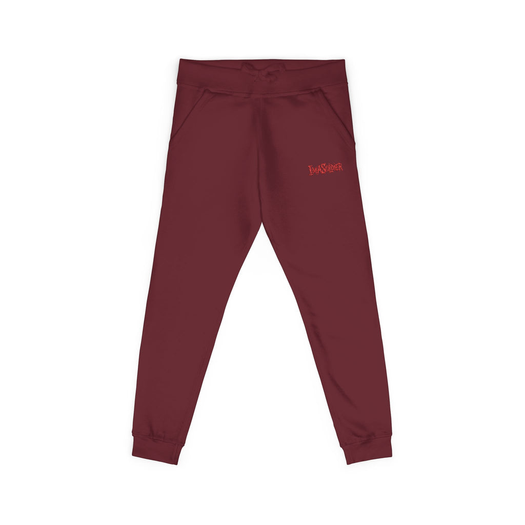 Embroidered "I’m Sorry" Fleece Sweatpants — Cozy White Joggers