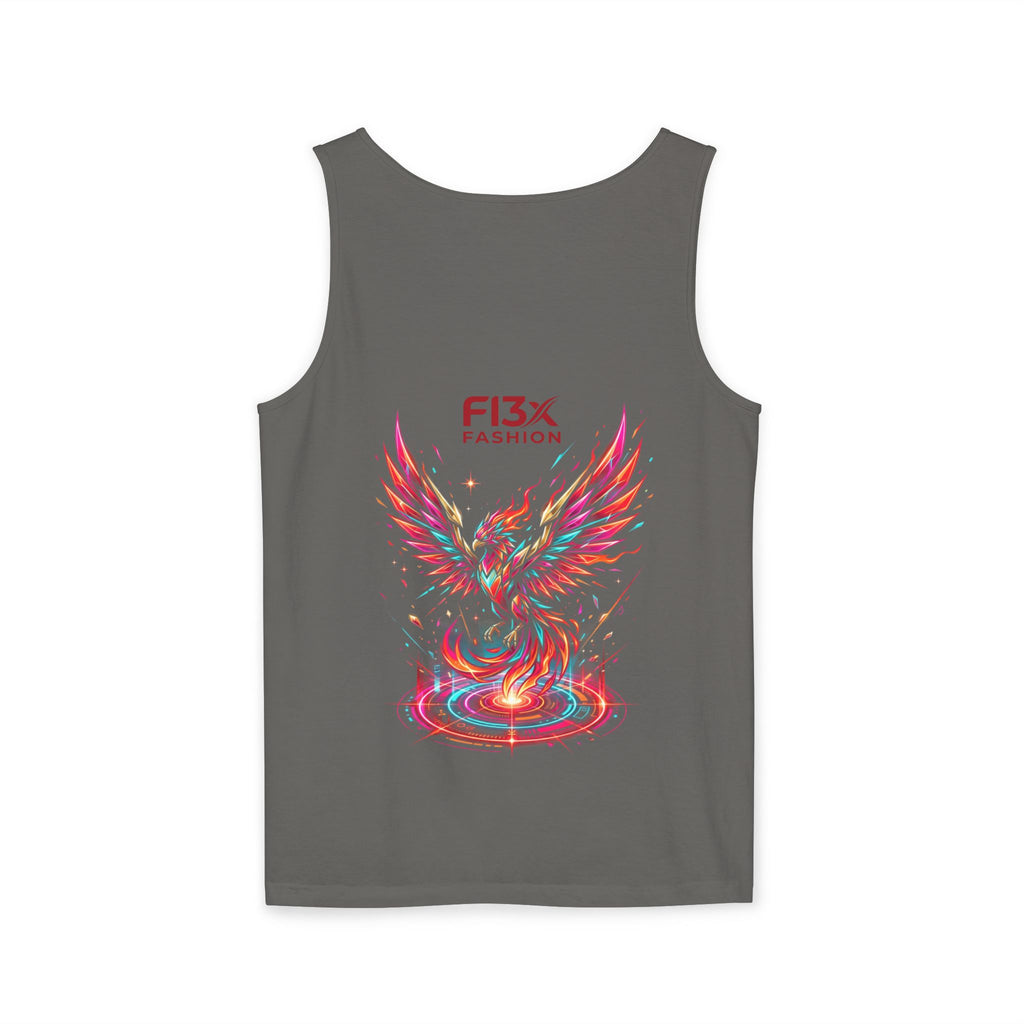 Phoenix Graphic Tank Top — Colorful Rising Firebird Design