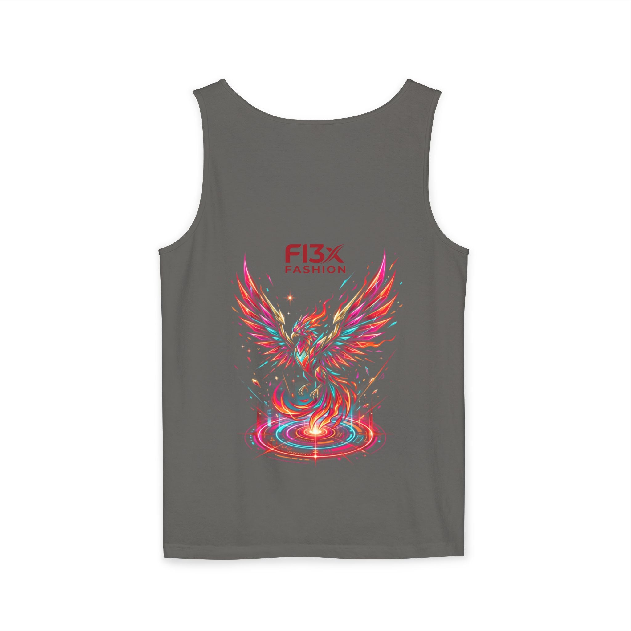 Phoenix Graphic Tank Top — Colorful Rising Firebird Design