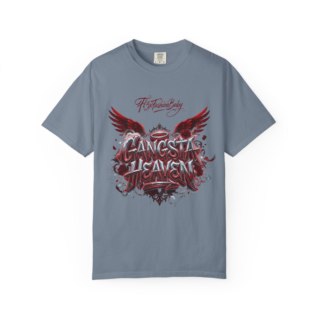 Gangsta Heaven Graphic T-Shirt — Scripted Front & Vertical Kanji Back