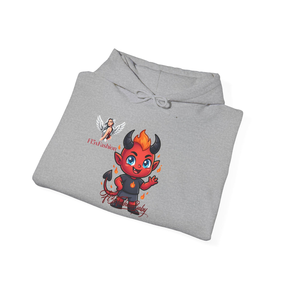 Cute Little Devil Hoodie — Playful Red Demon Graphic Sweatshirt