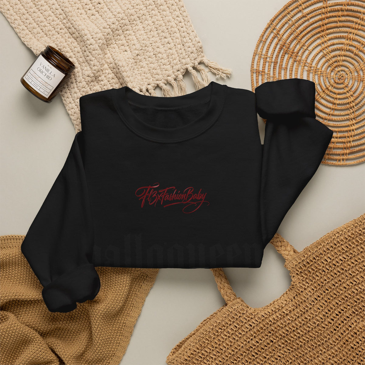 Halloqueen Graphic Sweatshirt — Gothic Halloween Crewneck