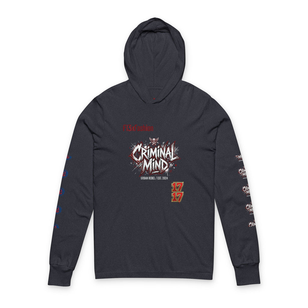 Criminal Mind Graphic Hooded Long-Sleeve Tee