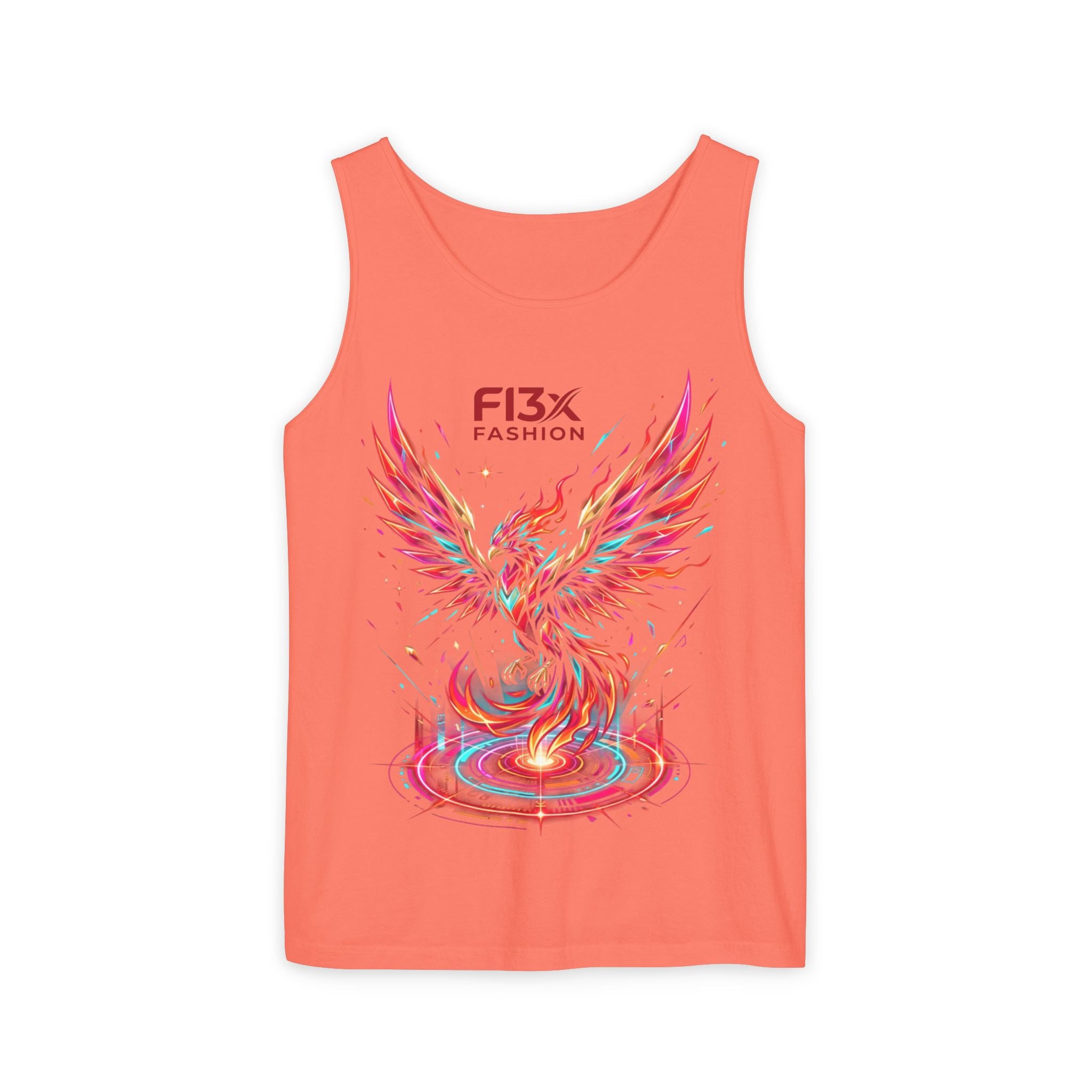 Phoenix Graphic Tank Top — Colorful Rising Firebird Design