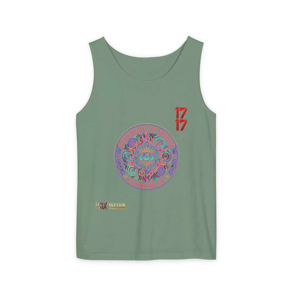 Psychedelic Vision Tank Top — Retro Eye Mandala Graphic