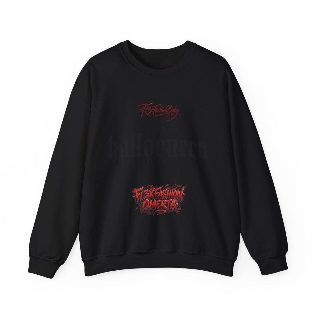 Halloqueen Graphic Sweatshirt — Gothic Halloween Crewneck