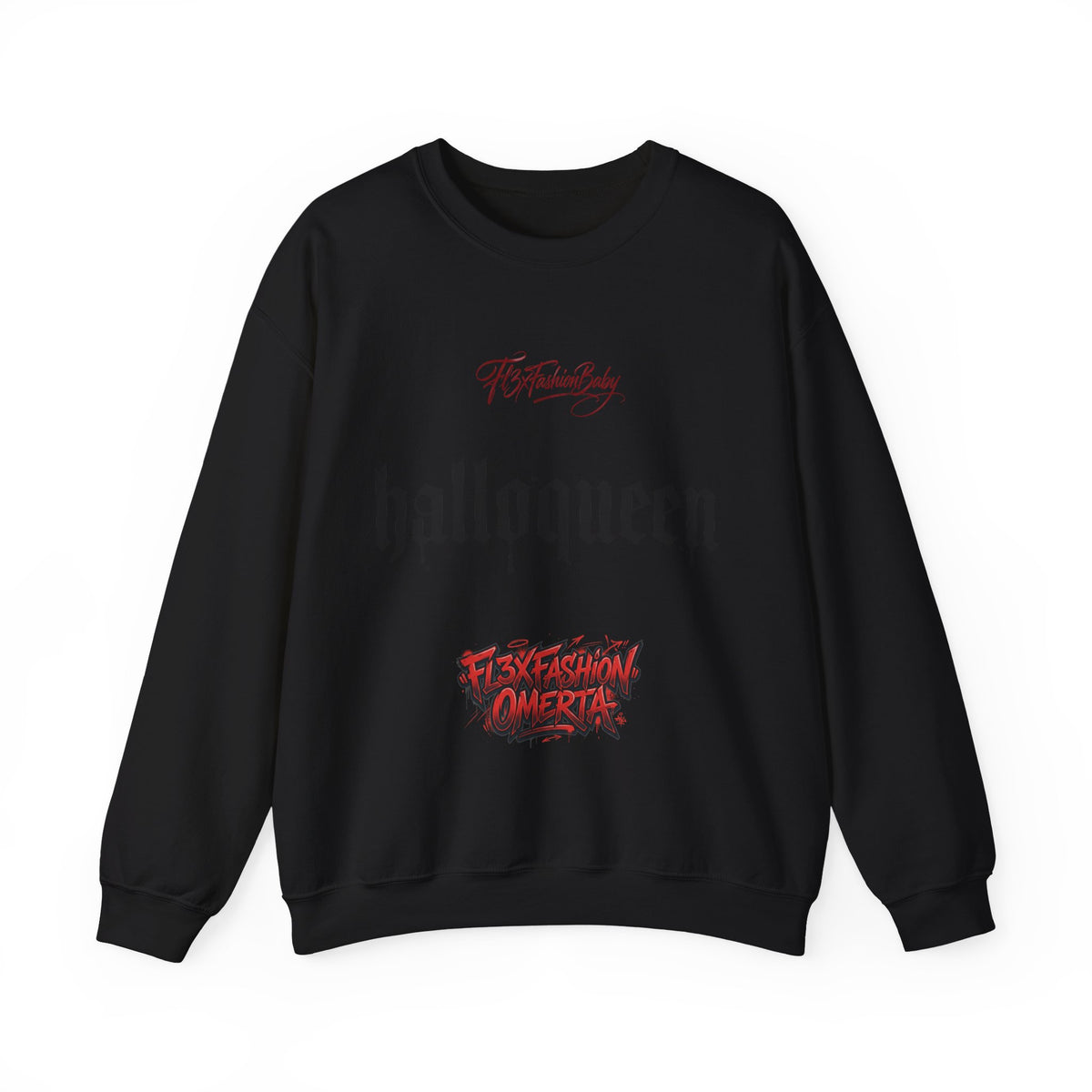 Halloqueen Graphic Sweatshirt — Gothic Halloween Crewneck