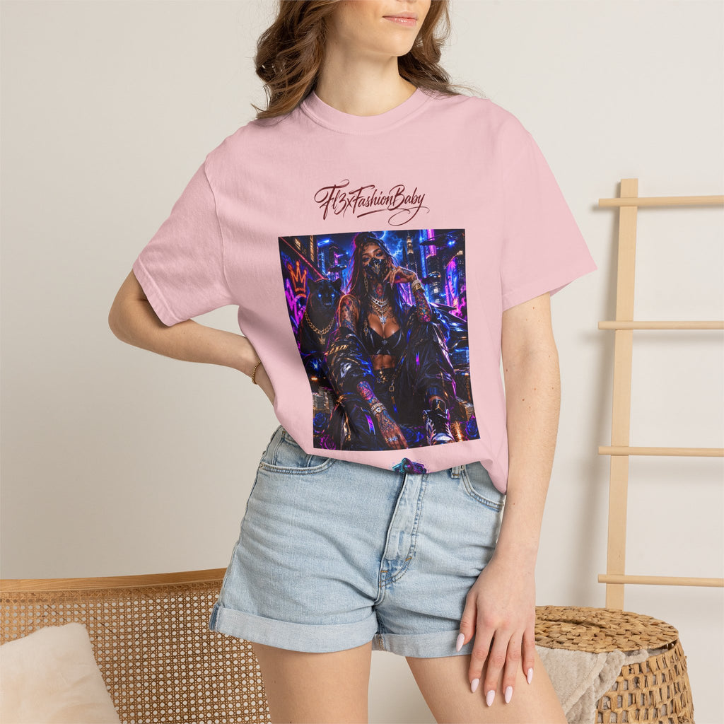 Cyberpunk Nightlife T‑Shirt — “The Fashion Baby” Graphic Tee