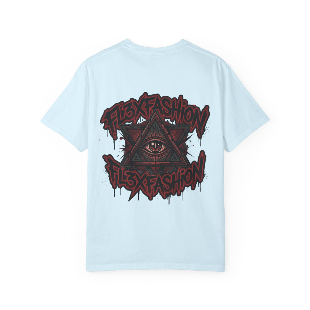 Halloqueen Graphic T-Shirt — Gothic Pyramid & All-Seeing Eye Streetwear