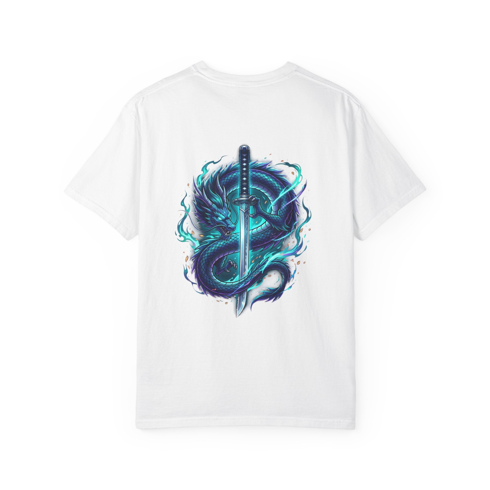 Dragon Katana T-Shirt — Neon Samurai Sword Graphic Tee (17/17)