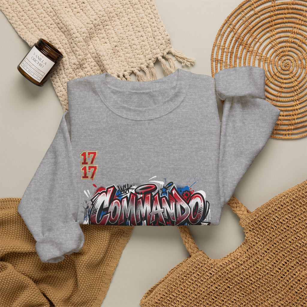 Commando Soldier Crewneck Sweatshirt — Graffiti Military Style