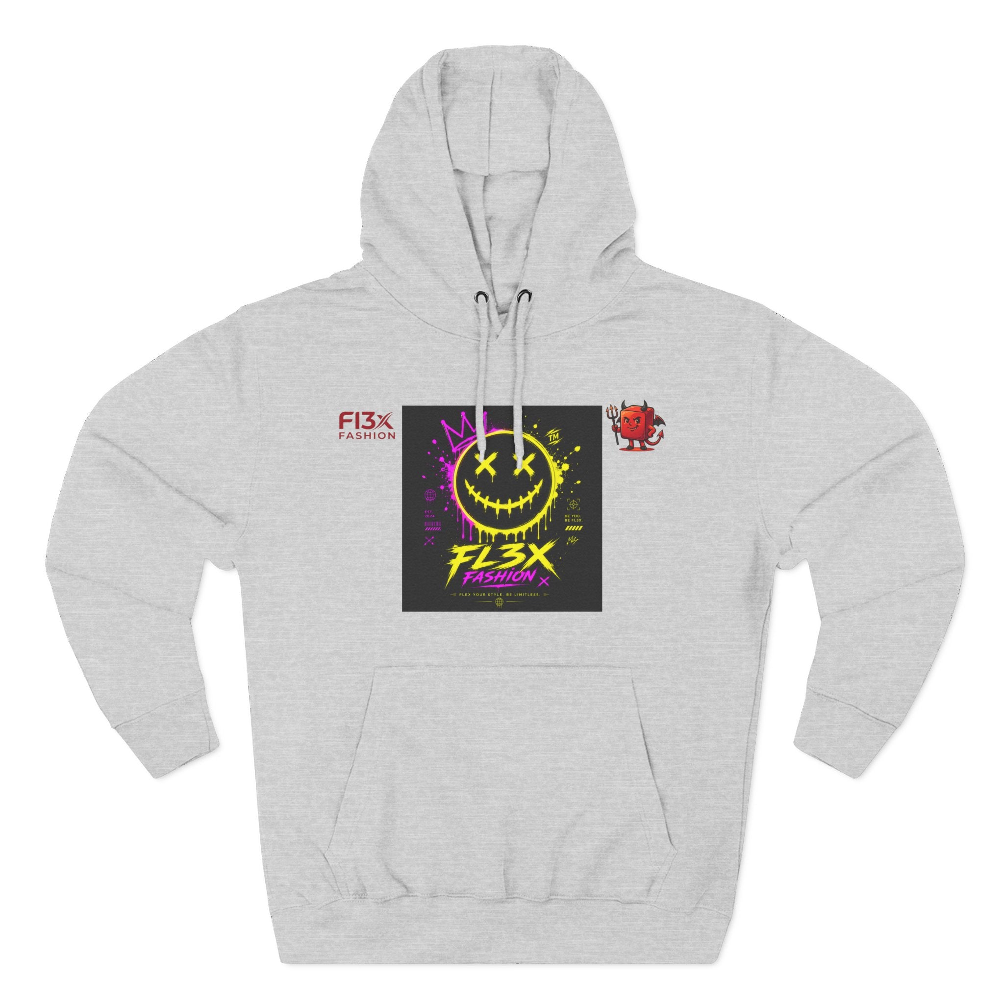 Smiley Neon Graphic Hoodie — FL3X Fashion Streetwear