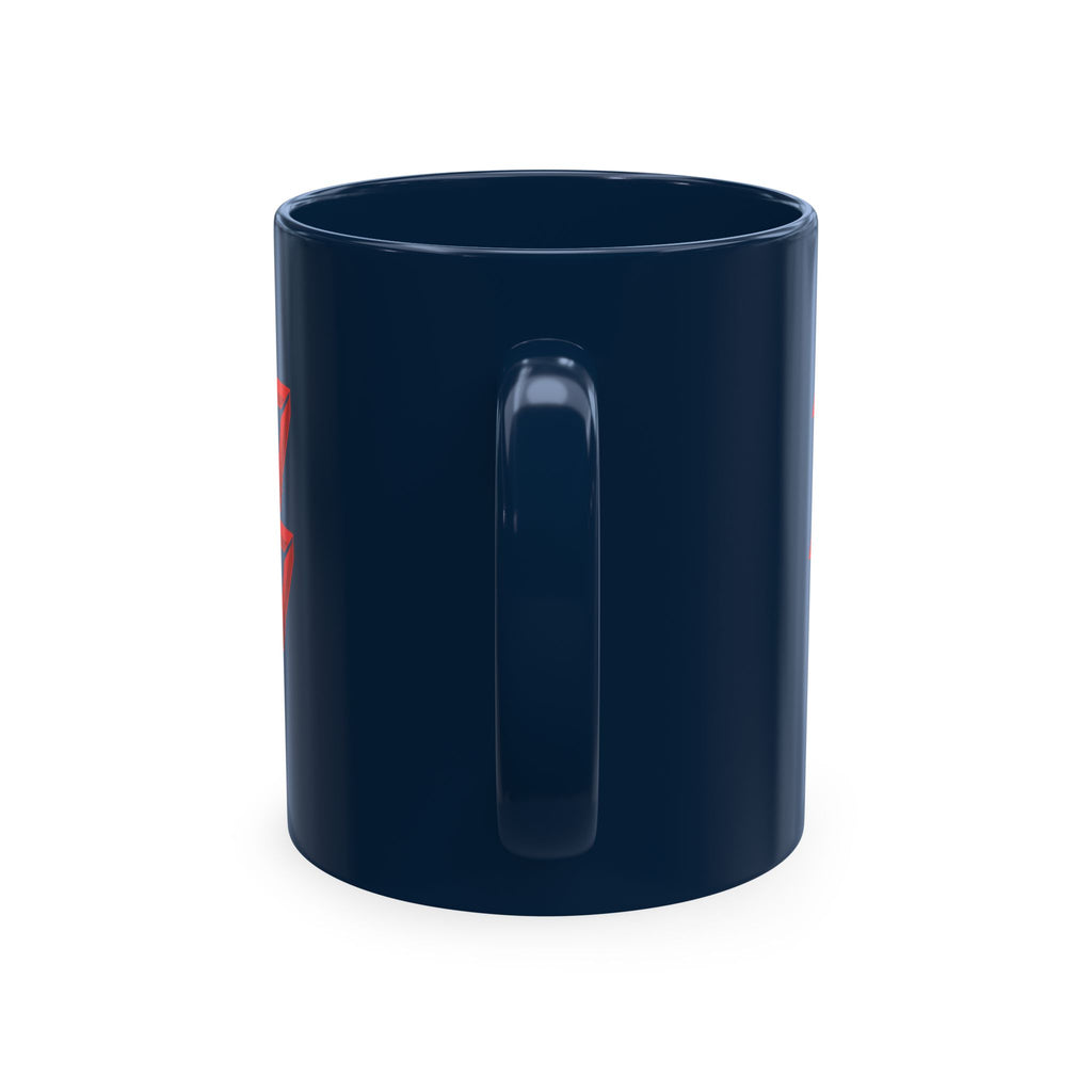 Ceramic Mug — Mystic Third Eye Pyramid Design with 7/17 Red Numerals