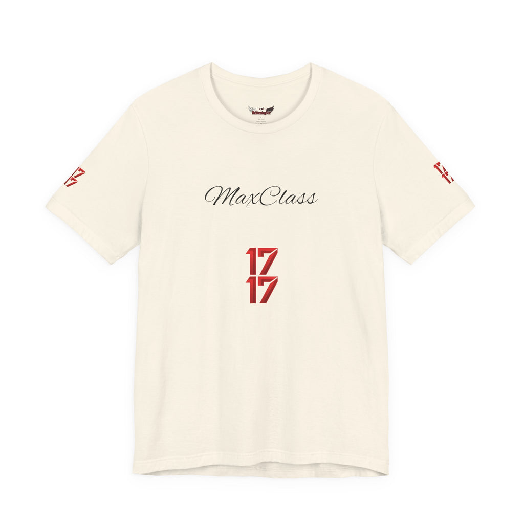 MaxClass '17' Graphic Tee — Minimal Script Logo T-Shirt